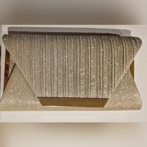NWOT Elegant Gold Clutch Bag